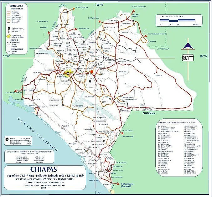 Carreteras en Chiapas