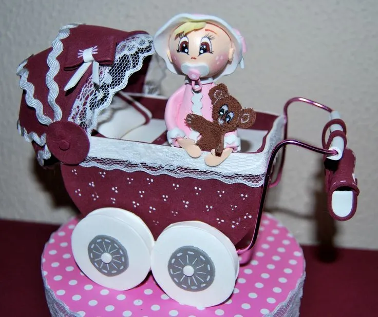 Carrito de bebé en goma eva. | Mi fofulandia particular | Pinterest