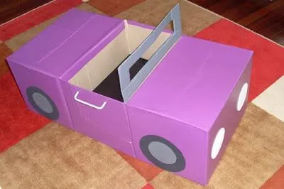 Como hacer un carrito de cartón : cositasconmesh Como hacer un carrito de cartón : cositasconmesh