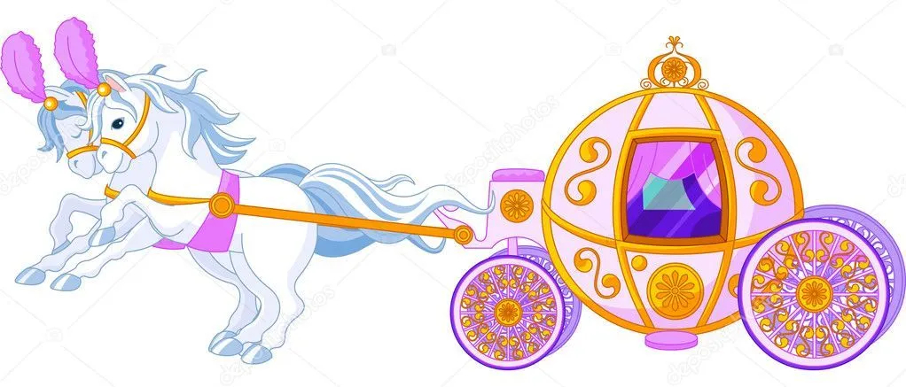Carro de cuento de hadas rosa — Vector stock © Dazdraperma #6464184 Carro de cuento de hadas rosa — Vector stock © Dazdraperma #6464184