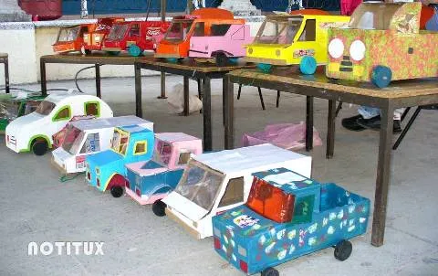 Carritos de carton para niños - Imagui