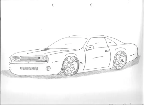 Dibujos de carros a lapiz mustang - Imagui