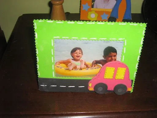  ... retrato con carro cotillon para nino foamy trabajos hechos en foamy