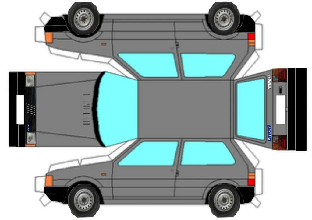 Carros e Nintendo : Fiat Uno em papercraft e uma novidade Carros e Nintendo : Fiat Uno em papercraft e uma novidade
