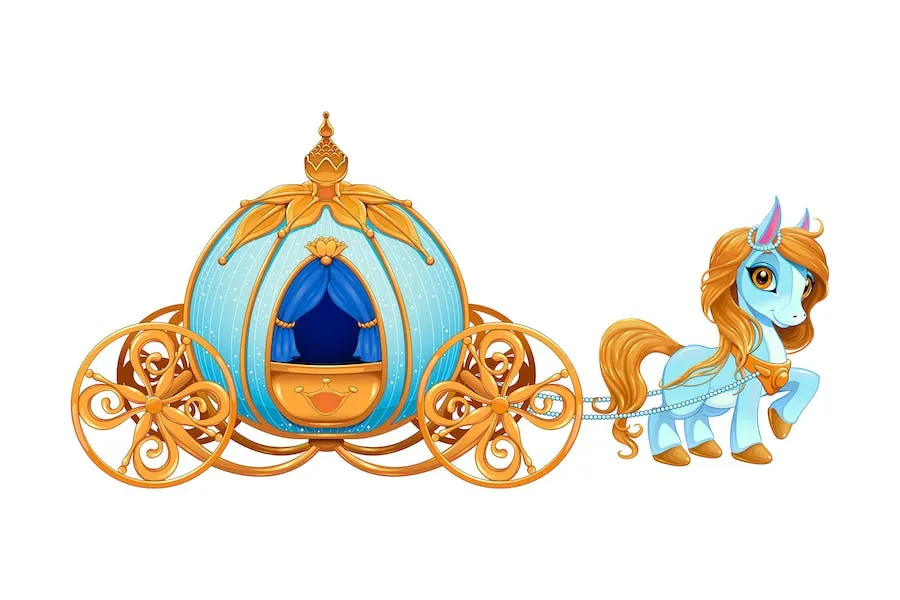 Carruaje de calabaza Cenicienta, Gráficos - Envato Elements
