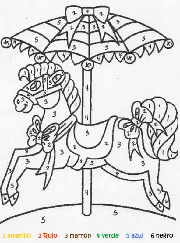 Carrusel para colorear - Imagui