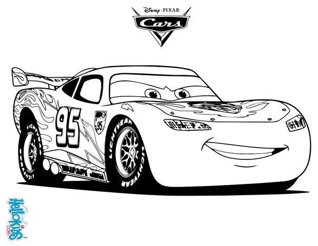 Cars coloring pages - Lightening McQueen - CARS 2