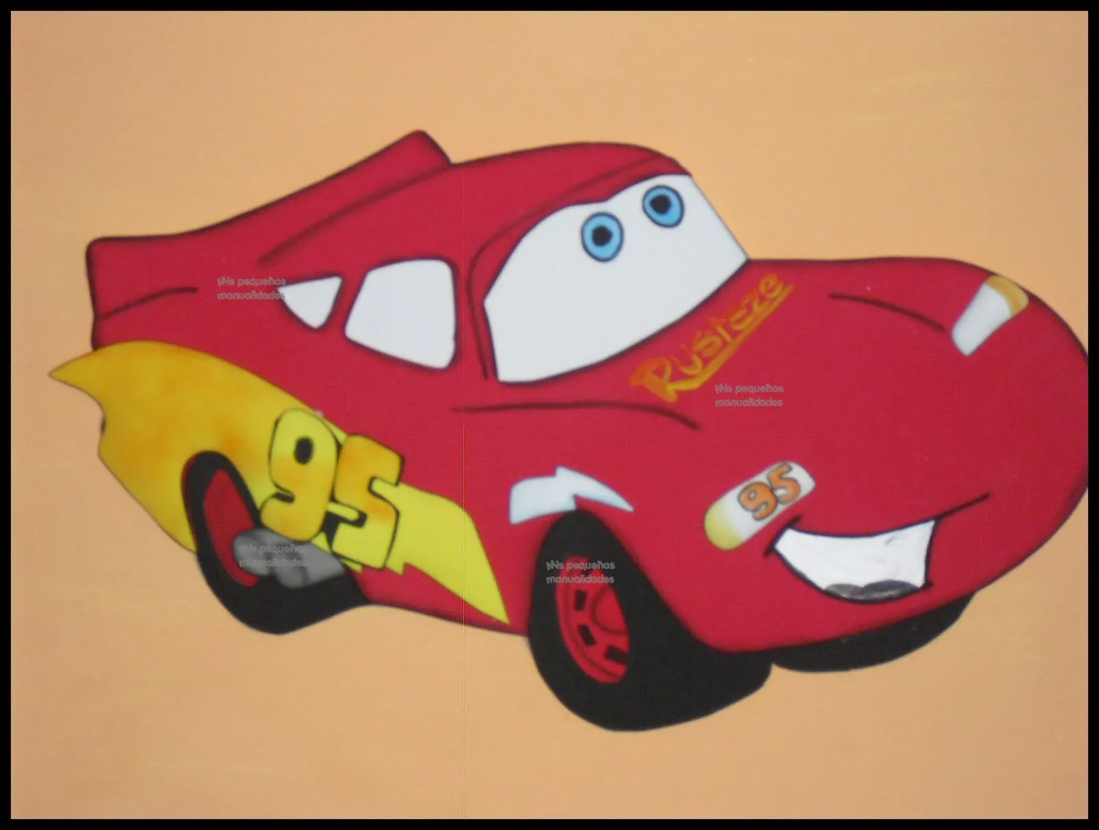 Cars en foami con moldes - Imagui