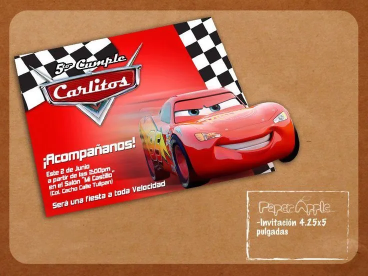 cars 2 | Invitaciones para Niño | Pinterest | Cars