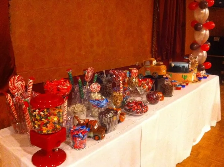 Cars themed candy buffet | Candy bar | Pinterest