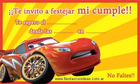 cars2 - Tarjetas de cumpleaños de cars2