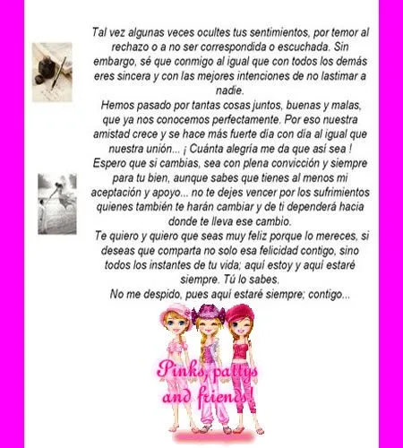 frases , Test y poemas de amor: Carta a una amiga especial frases , Test y poemas de amor: Carta a una amiga especial
