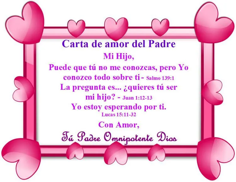 Carta de Amor del Padre – Salmos 139:1 | Mission Venture ...