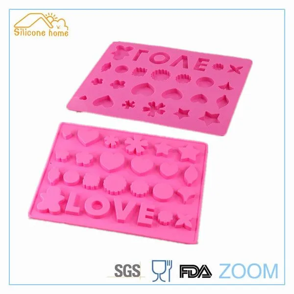 Carta de amor de silicona ice pop moldes-Utensilios para ...