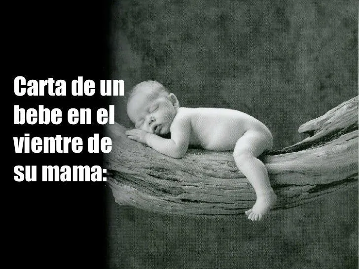 Carta de un bebe a su mama