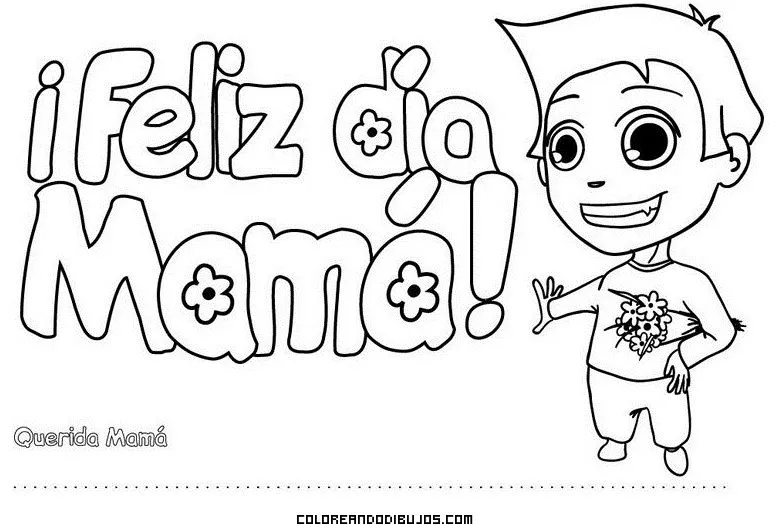 Carta de un chico para el día de la madre