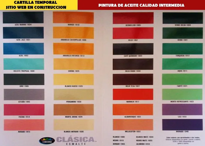 Muestrario de colores de pinturas - Imagui