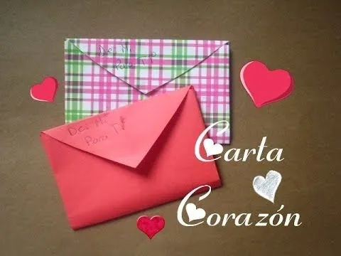 Carta Corazón - Día del Amor y la Amistad / Valentine's Day - YouTube Carta Corazón - Día del Amor y la Amistad / Valentine's Day - YouTube