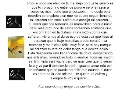 Carta de una despedida : Test Amor Frases Desamor