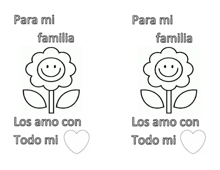 Carta Familia para Colorear | PDF
