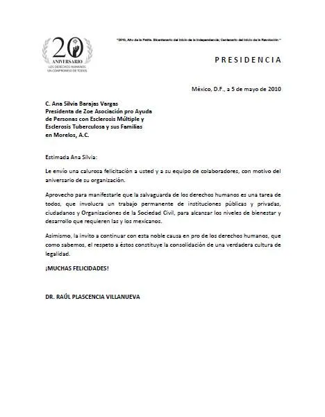 Carta de felicitacion laboral - Imagui