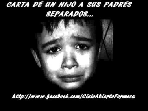 carta de un hijo a sus padres separados cielo abierto formosa ... carta de un hijo a sus padres separados cielo abierto formosa ...
