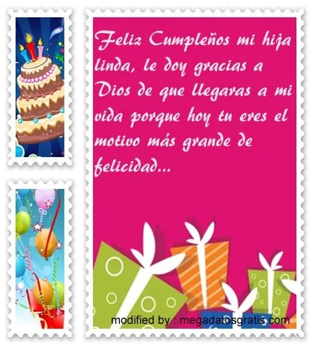 Carta con imàgenes de cumpleaños para una hija | Mensajes GRATIS ... Carta con imàgenes de cumpleaños para una hija | Mensajes GRATIS ...