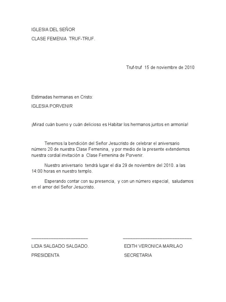 Carta de Invitacion Dorcas | PDF | Jesús | Cristo (título) Carta de Invitacion Dorcas | PDF | Jesús | Cristo (título)