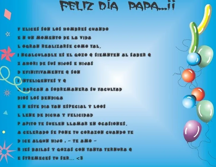 Carta dia del padre