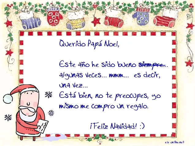 Mi carta a Papa Noel - Le blog de sandrine