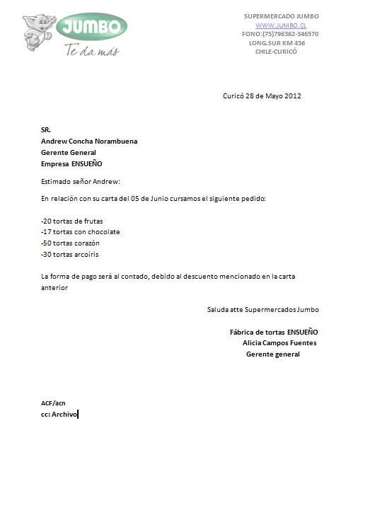 Carta de pedido | Redacción y aplicación xD Carta de pedido | Redacción y aplicación xD
