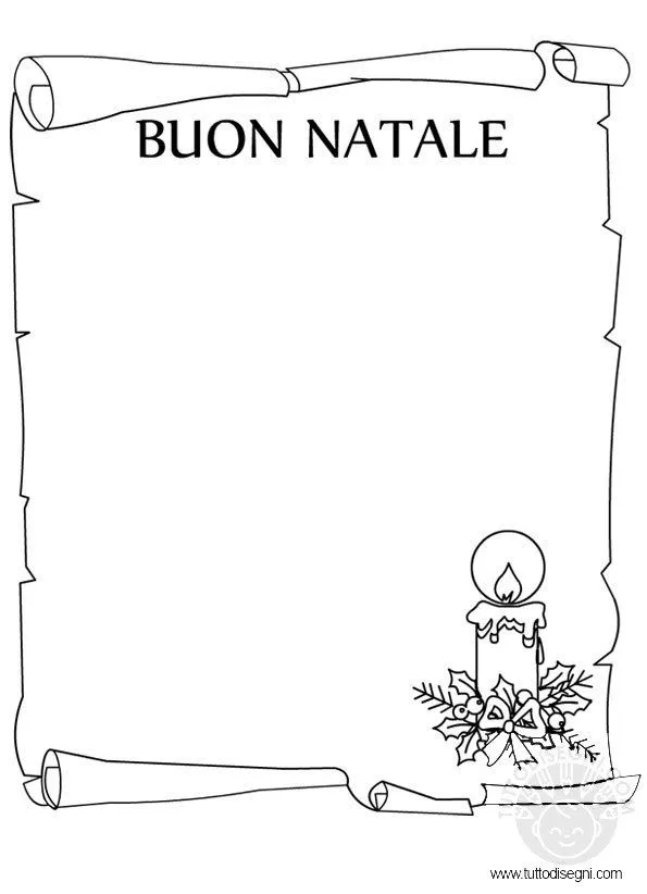 Carta pergamena con disegno di Natale - TuttoDisegni.com Carta pergamena con disegno di Natale - TuttoDisegni.com
