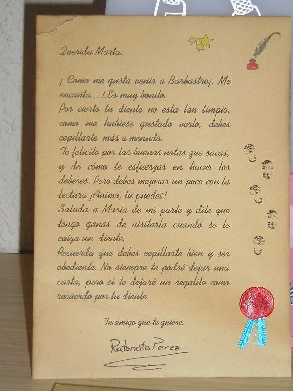 Carta del Ratoncito Pérez - Imagui | RATONCITO PÉREZ Y HADA DE LOS ... Carta del Ratoncito Pérez - Imagui | RATONCITO PÉREZ Y HADA DE LOS ...