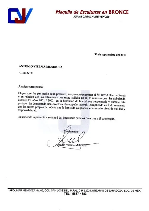 Modelo Recomendacion Laboral Word | Search Results | Libro de Recetas