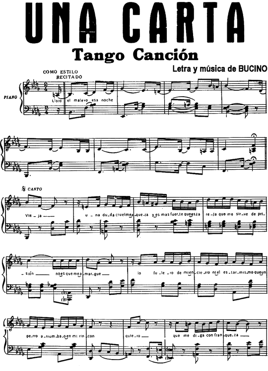 Una carta. Tango ( Una carta. Tango (