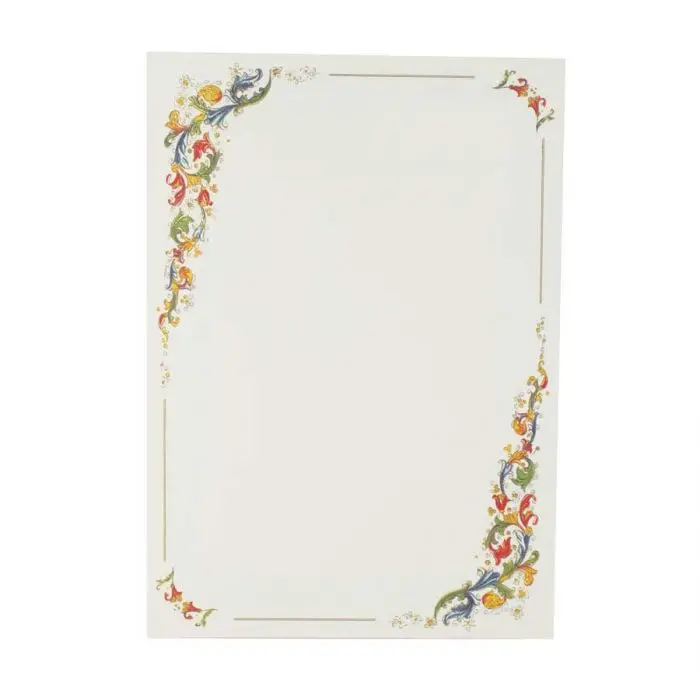 Carta tipo pergamena - cornice | Borgione