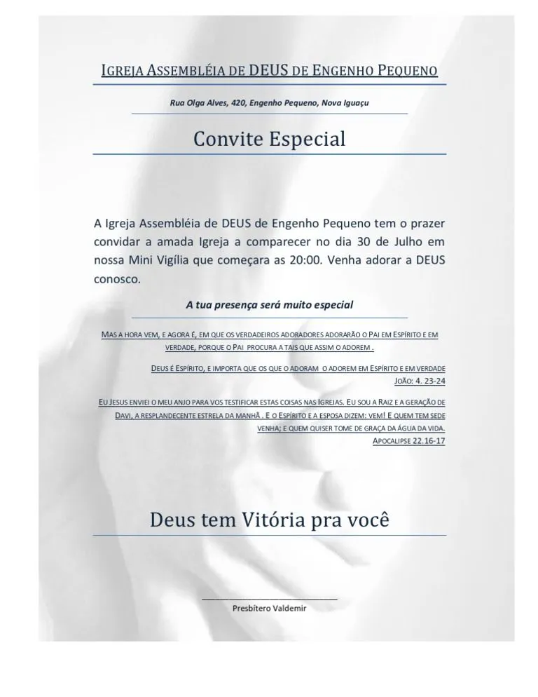 Carta Vigília | PDF