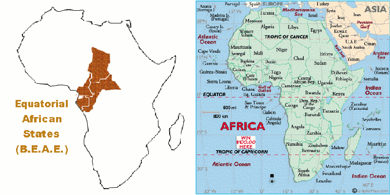 Cartamoneta dal Mondo F.lli Pettinaro: Stati dell'Africa Equatoriale Cartamoneta dal Mondo F.lli Pettinaro: Stati dell'Africa Equatoriale