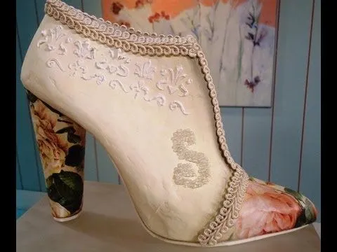 Como hacer cartapesta en zapatos vintage - YouTube Como hacer cartapesta en zapatos vintage - YouTube