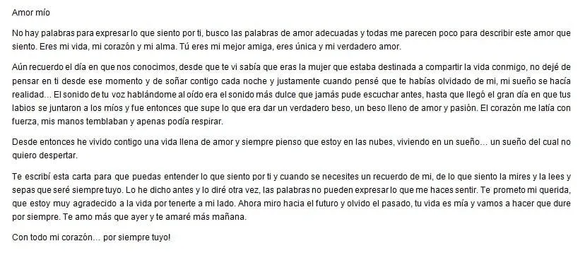 Cartas de agradecimiento para mi novia - Ejemplos De Cartas de agradecimiento para mi novia - Ejemplos De