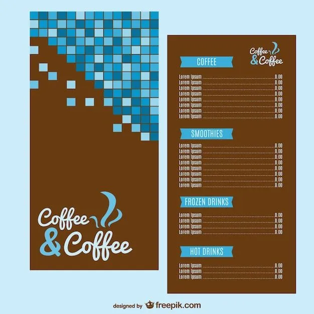 Cartas Cafeterias | Fotos y Vectores gratis Cartas Cafeterias | Fotos y Vectores gratis