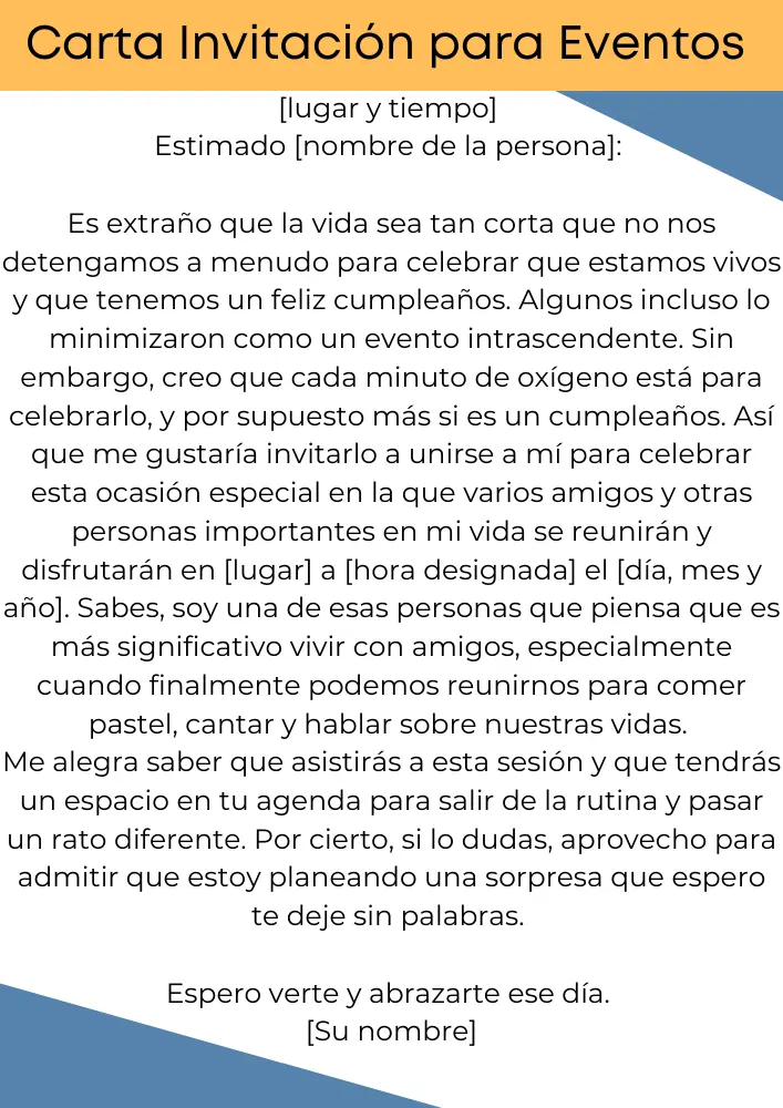 ✓ Cartas de Carta Invitación para Eventos - Modelos de Carta ✓ Cartas de Carta Invitación para Eventos - Modelos de Carta
