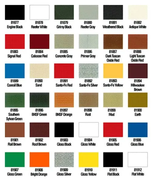 Cartas de colores de pintura - Imagui