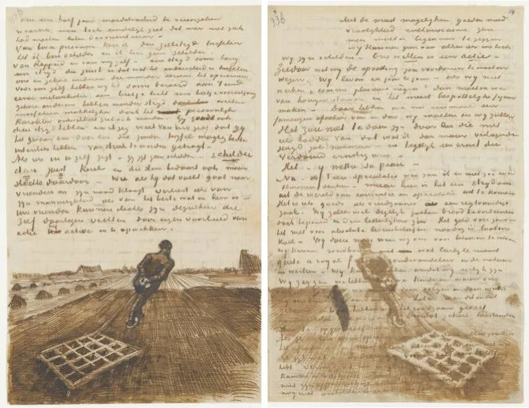 Las cartas que escribió Vincent: LOS MATERIALES Las cartas que escribió Vincent: LOS MATERIALES