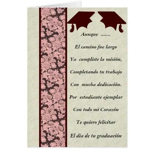 Felicitacion de Graduacion de Zazzle.