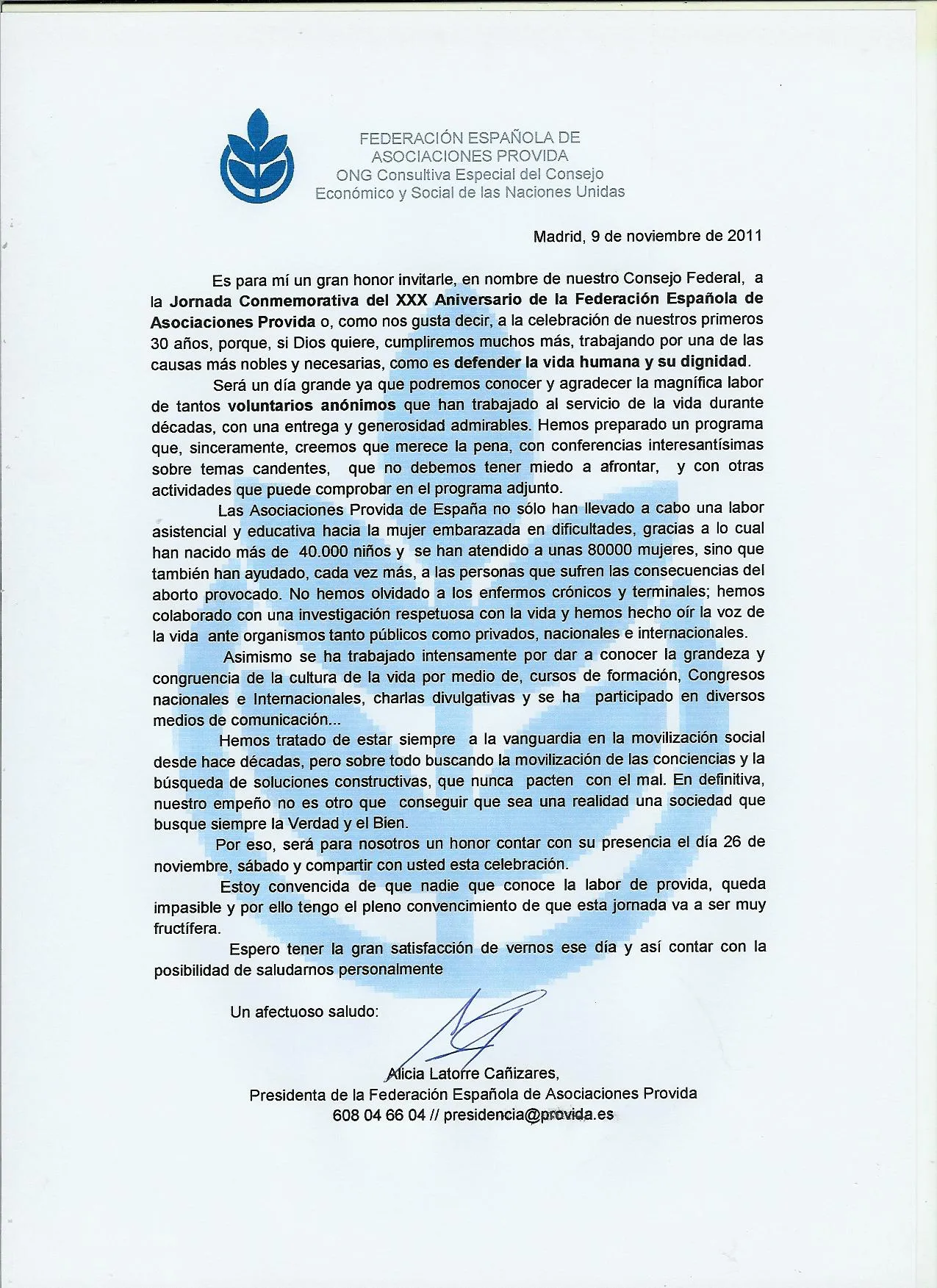 Provida cumple 30 años y lo celebra con un congreso excepcional ... Provida cumple 30 años y lo celebra con un congreso excepcional ...