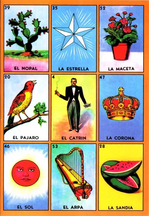 Cartas de loteria para imprimir - Imagui