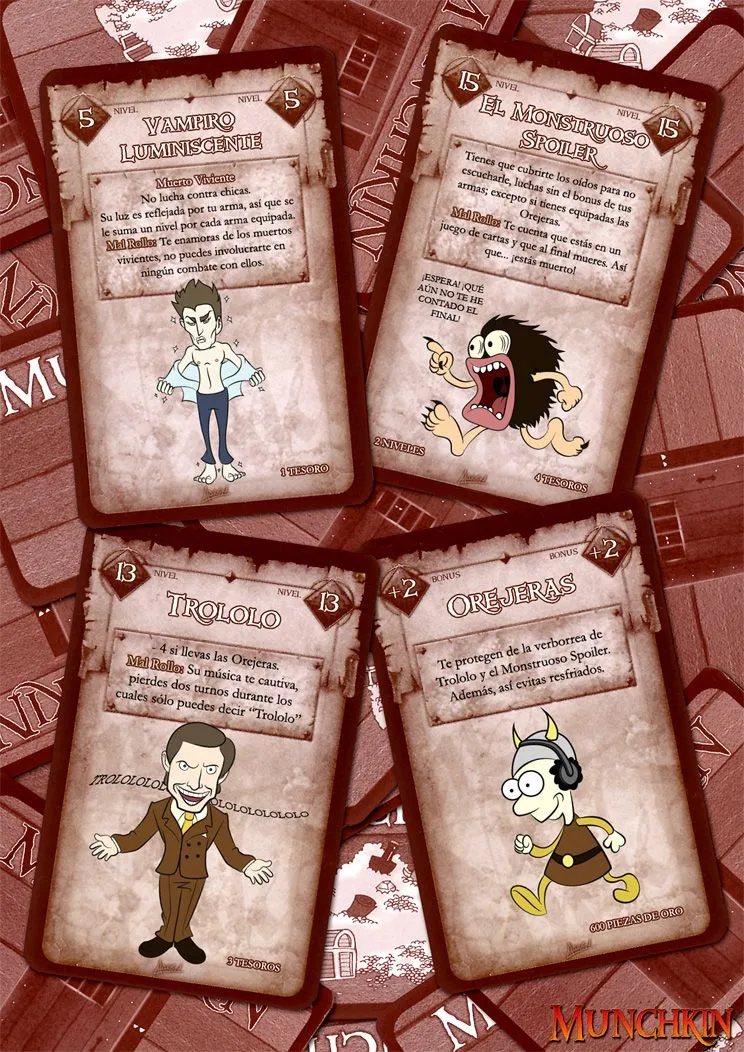 Cartas de Munchkin | Aarón Moreno