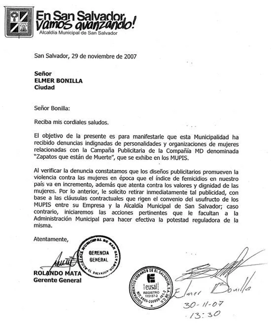 Carta publicitaria ejemplos - Imagui