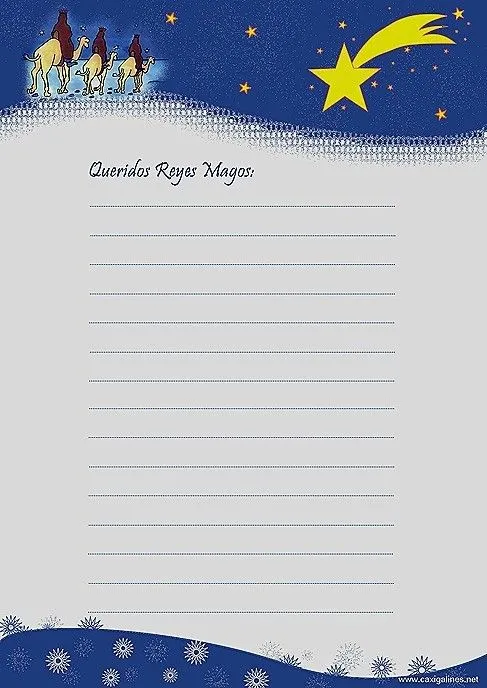 7 Cartas Reyes Magos gratis online y para descargar 7 Cartas Reyes Magos gratis online y para descargar